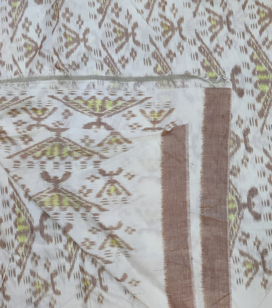 Sambalpuri Ikkat in White 